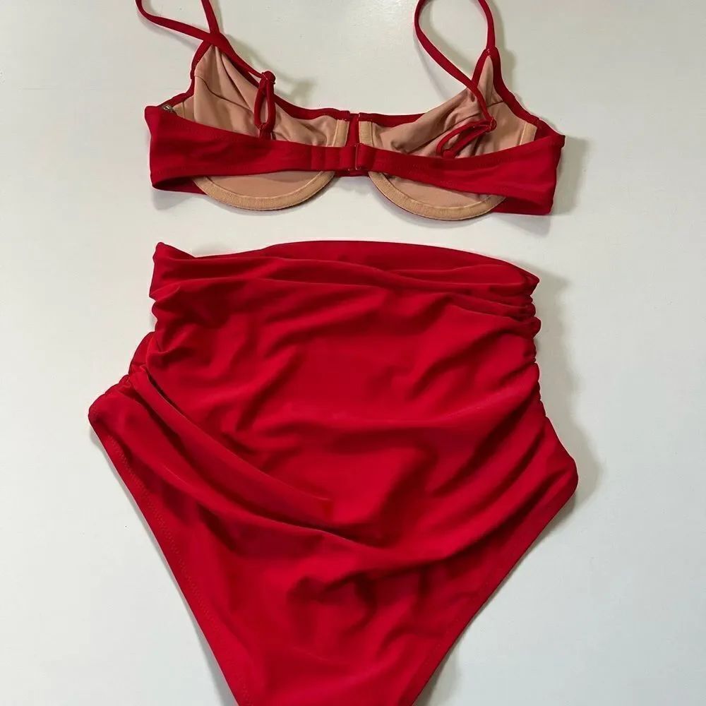 J.Crew Red Bikini 34C/M - Picture 11 of 16